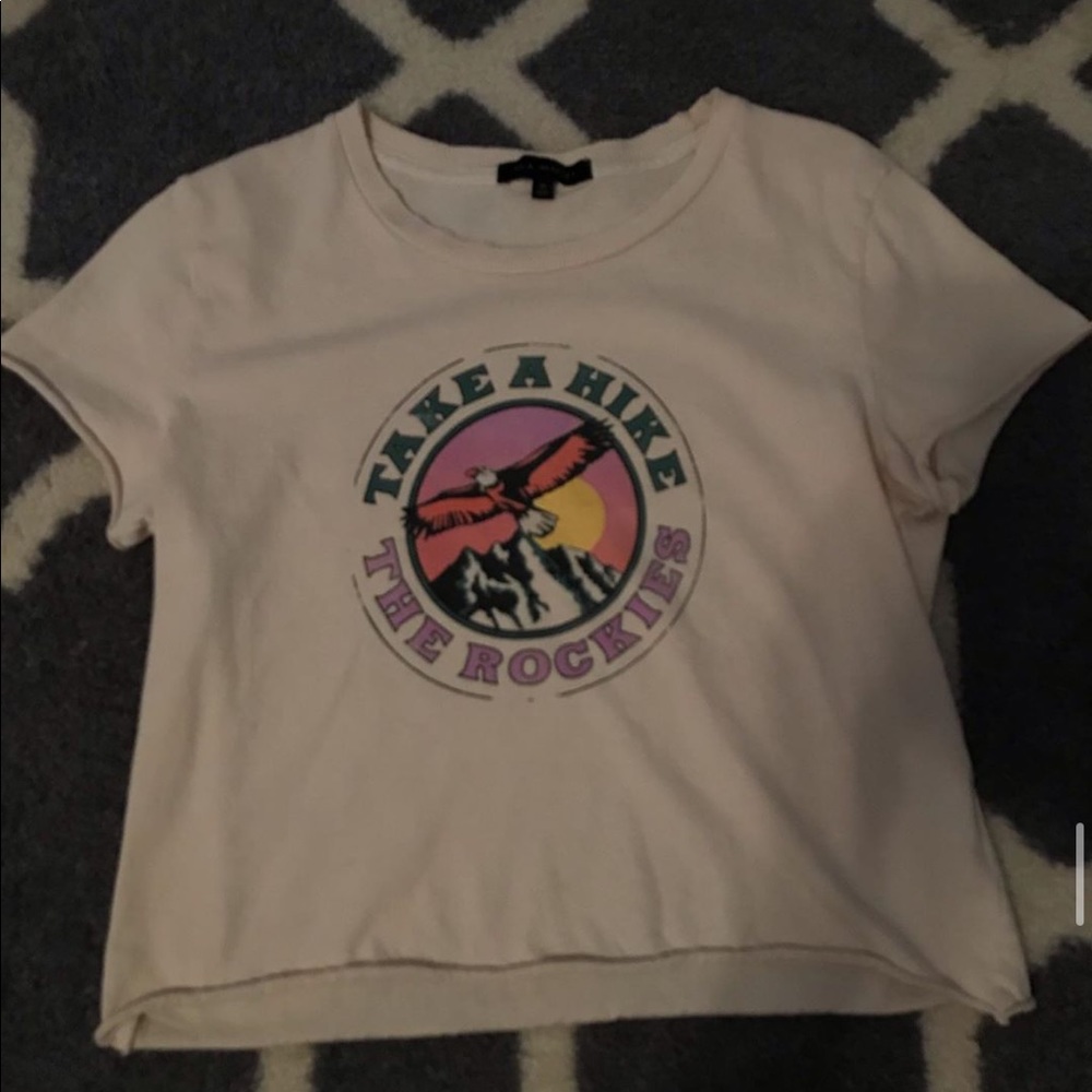 Loose fitting crop top